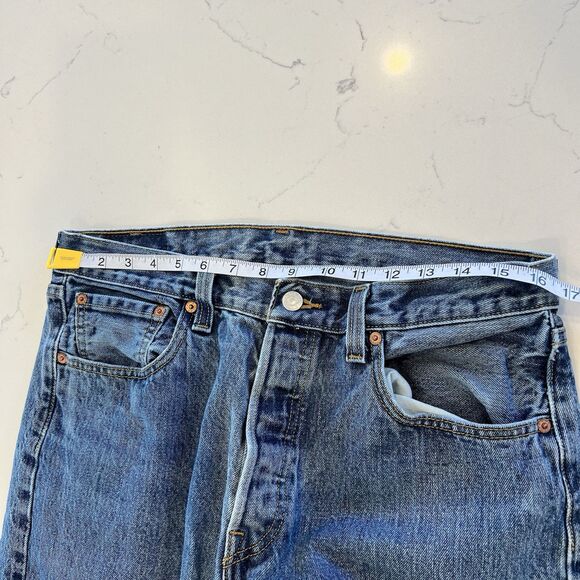 Levi 501 Jeans Men’s Size 34 X 32 Made In Mexico - Picture 9 of 16